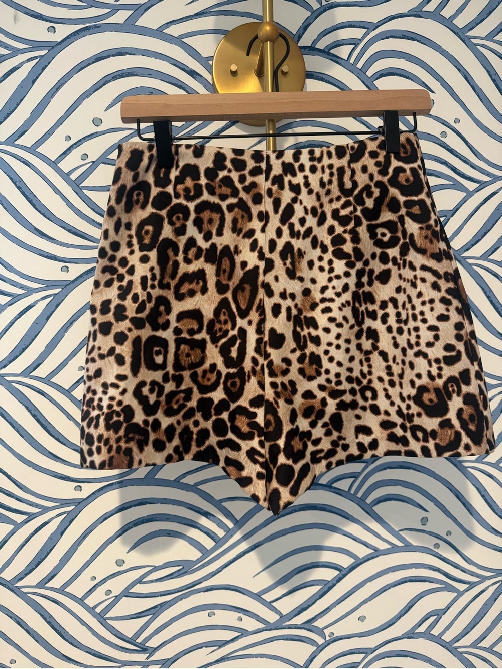 Zara Leopard Print Skort in Brown and Black - Picture 2 of 2